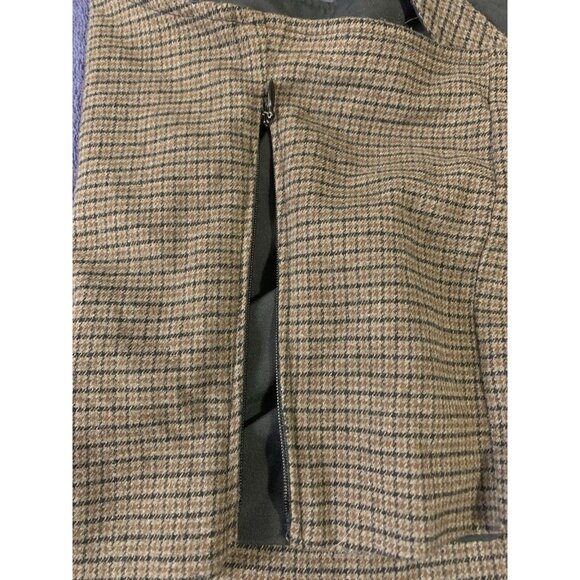 Abercrombie & Fitch Brown Plaid Tank Top Crop Top Large - Picture 6 of 9